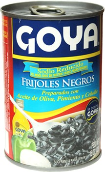 Goya Black Beans Seasoned  Low Sodium  15.5 oz